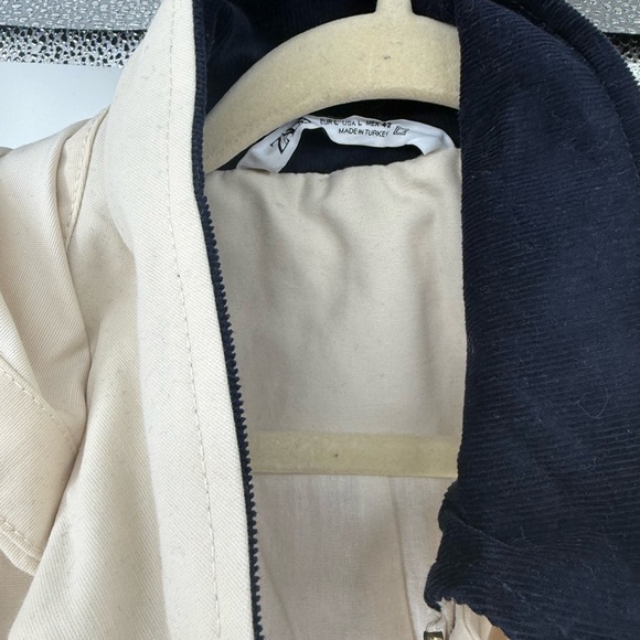 NWOT Zara Eggshell colored parka size Large - Picture 6 of 6